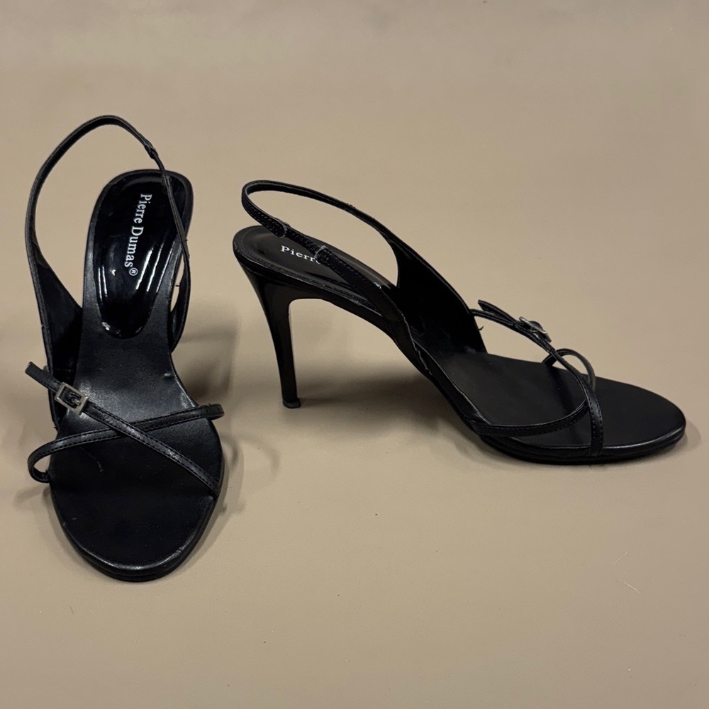 Pierre Dumas Sexy Strappy Black Heels